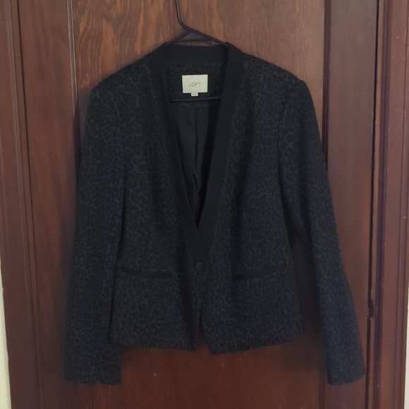 LOFT Jackets & Blazers - Loft Animal Print Business Professional Blazer Size 14